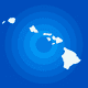 Hawaii Ocean Map Logo